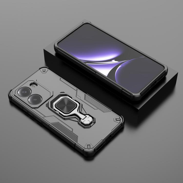 For Redmi Turbo 4 Metal Kickstand TPU Hybrid PC Phone Case