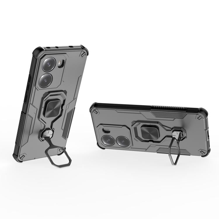 For Redmi Turbo 4 Metal Kickstand TPU Hybrid PC Phone Case