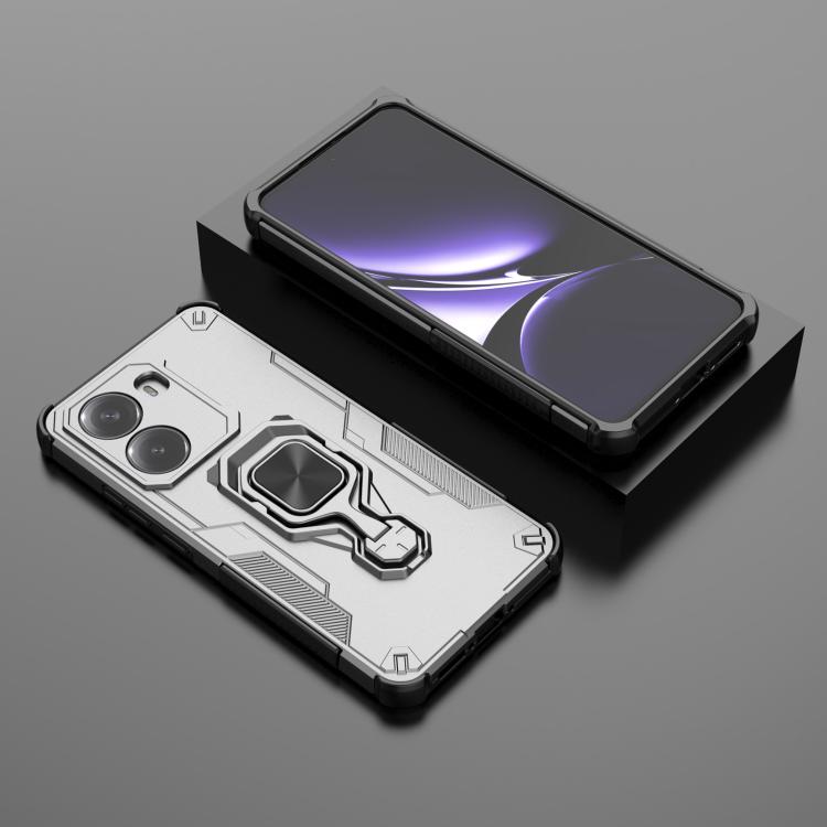For Redmi Turbo 4 Metal Kickstand TPU Hybrid PC Phone Case