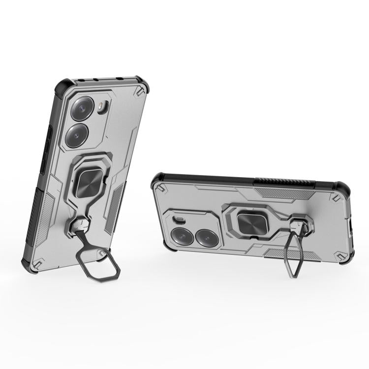 For Redmi Turbo 4 Metal Kickstand TPU Hybrid PC Phone Case