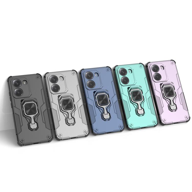 For Redmi Turbo 4 Metal Kickstand TPU Hybrid PC Phone Case