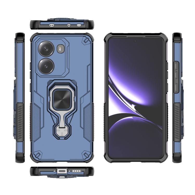 For Redmi Turbo 4 Metal Kickstand TPU Hybrid PC Phone Case