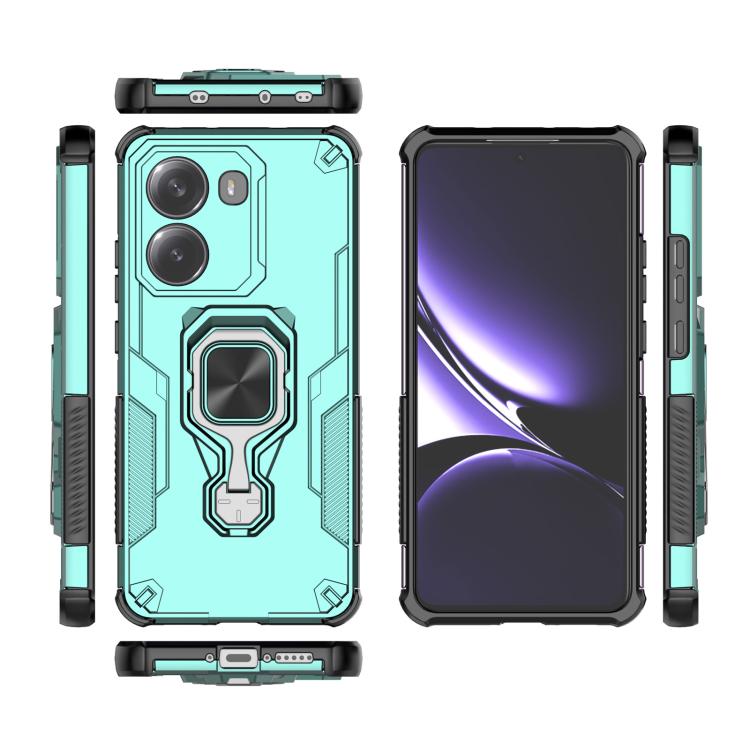 For Redmi Turbo 4 Metal Kickstand TPU Hybrid PC Phone Case