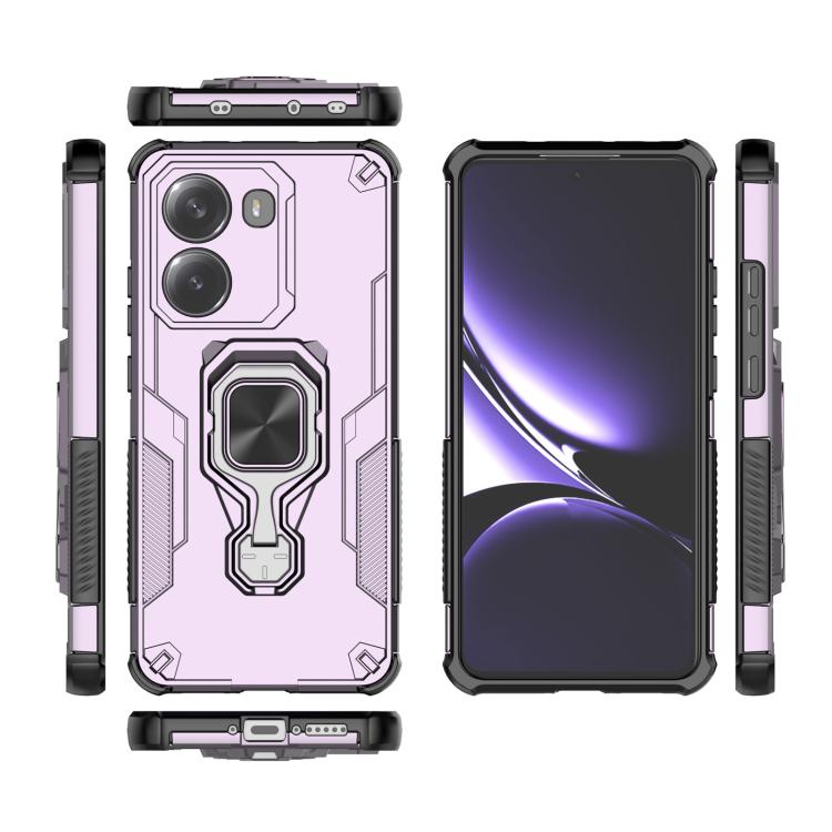 For Redmi Turbo 4 Metal Kickstand TPU Hybrid PC Phone Case