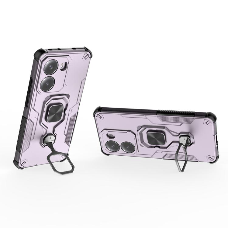 For Redmi Turbo 4 Metal Kickstand TPU Hybrid PC Phone Case
