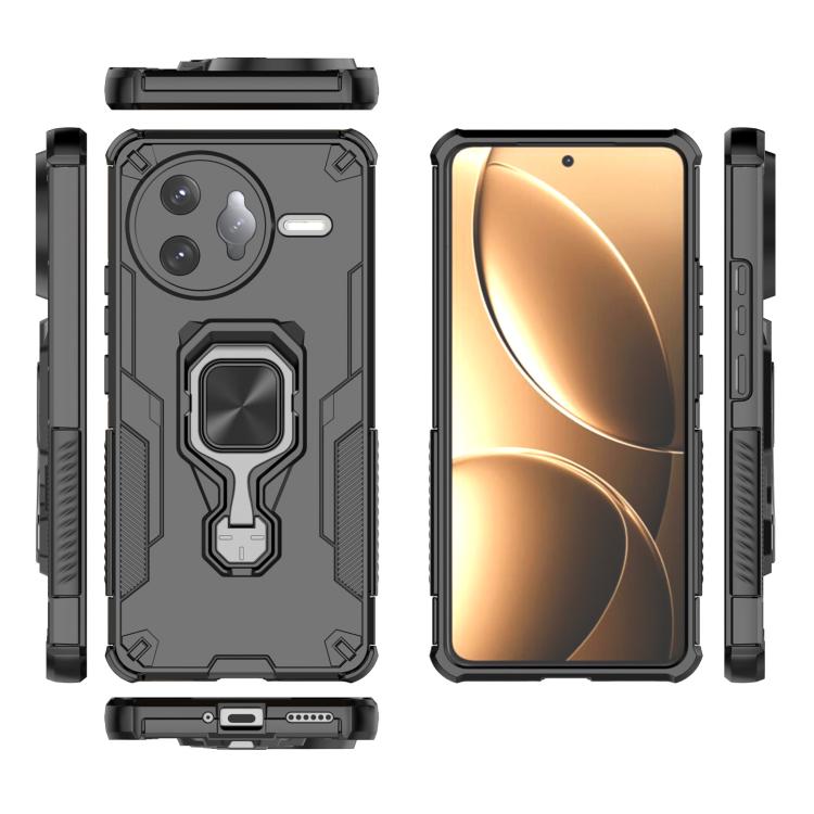 For Redmi K80 Pro Metal Kickstand TPU Hybrid PC Phone Case