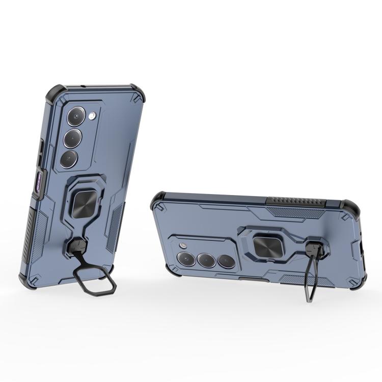 For Redmi 15 5G / 4G EU 171mm Metal Kickstand TPU Hybrid PC Phone Case