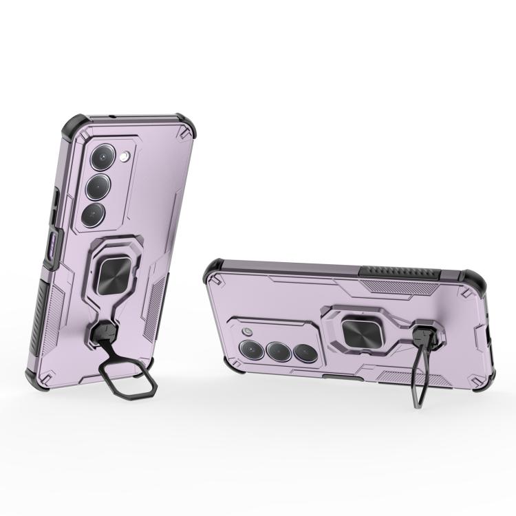 For Redmi 15 5G / 4G EU 171mm Metal Kickstand TPU Hybrid PC Phone Case