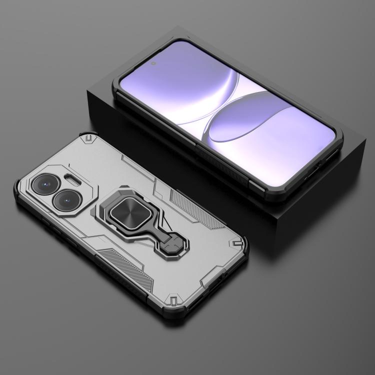 For Redmi Turbo 4 Pro Metal Kickstand TPU Hybrid PC Phone Case