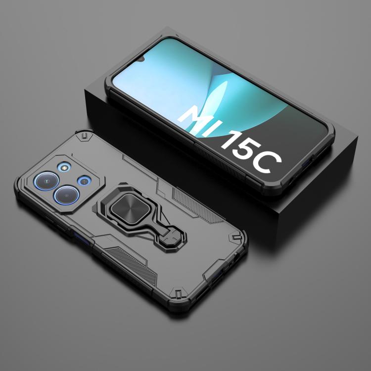 For Redmi 15C 5G / 4G Global 171mm Metal Kickstand TPU Hybrid PC Phone Case