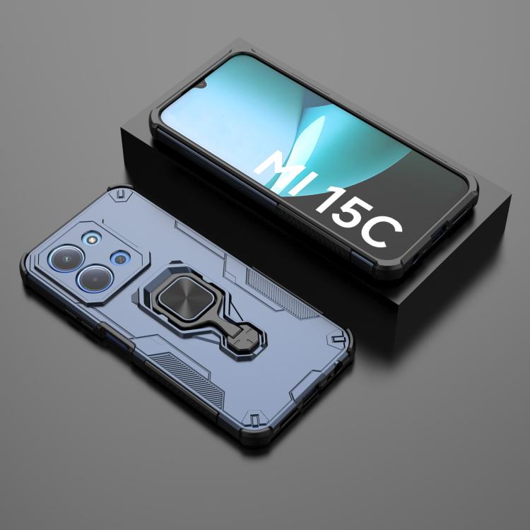 For Redmi 15C 5G / 4G Global 171mm Metal Kickstand TPU Hybrid PC Phone Case