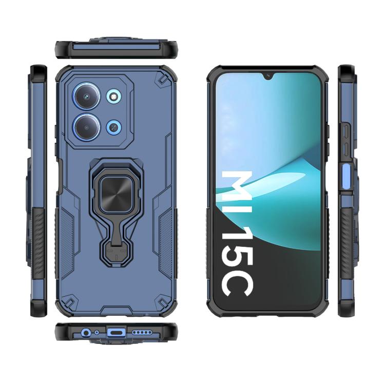 For Redmi 15C 5G / 4G Global 171mm Metal Kickstand TPU Hybrid PC Phone Case