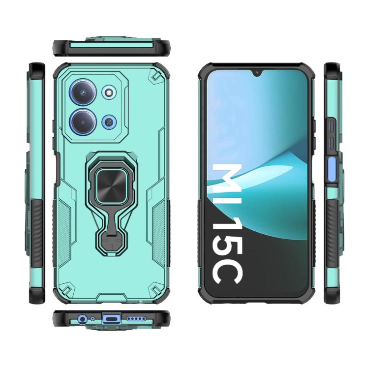For Redmi 15C 5G / 4G Global 171mm Metal Kickstand TPU Hybrid PC Phone Case