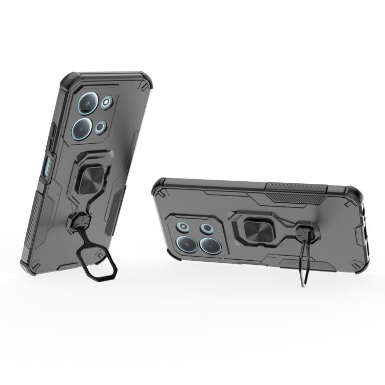 For Redmi 15C 5G / 4G EU 173mm Metal Kickstand TPU Hybrid PC Phone Case