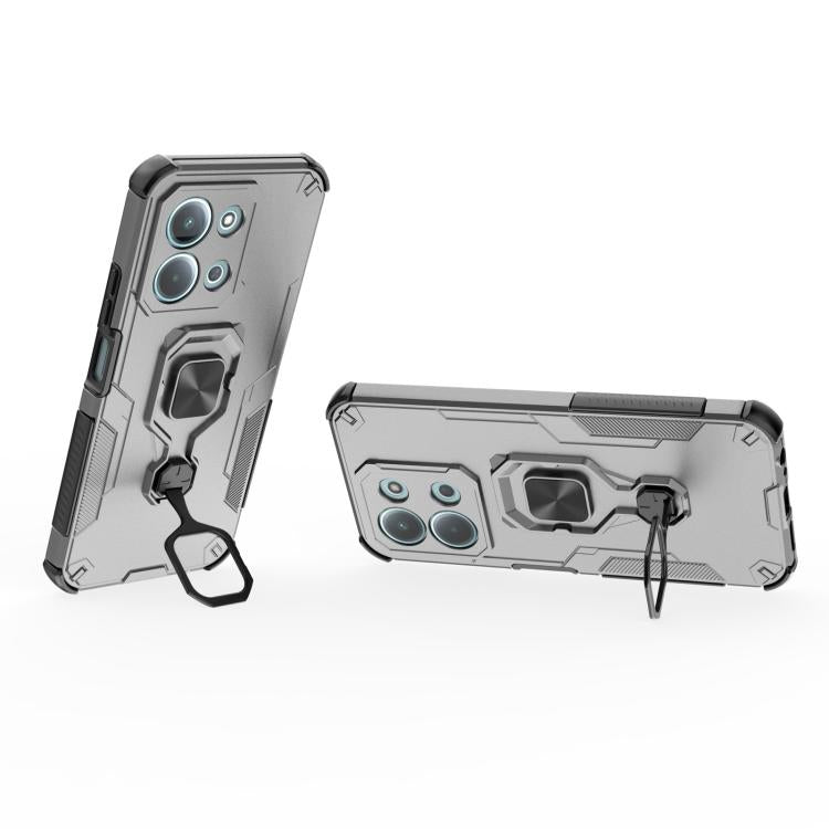 For Redmi 15C 5G / 4G EU 173mm Metal Kickstand TPU Hybrid PC Phone Case