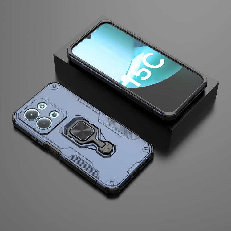 For Redmi 15C 5G / 4G EU 173mm Metal Kickstand TPU Hybrid PC Phone Case