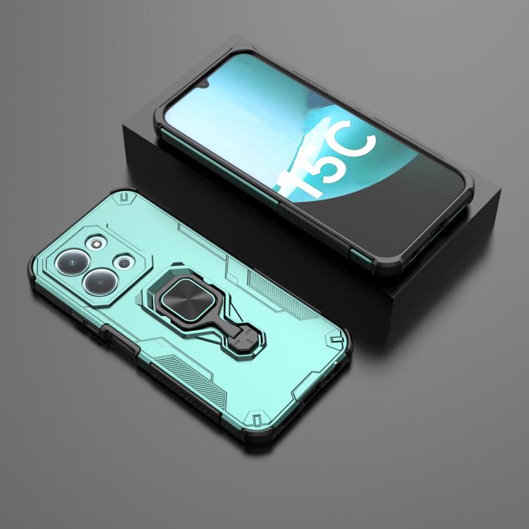 For Redmi 15C 5G / 4G EU 173mm Metal Kickstand TPU Hybrid PC Phone Case