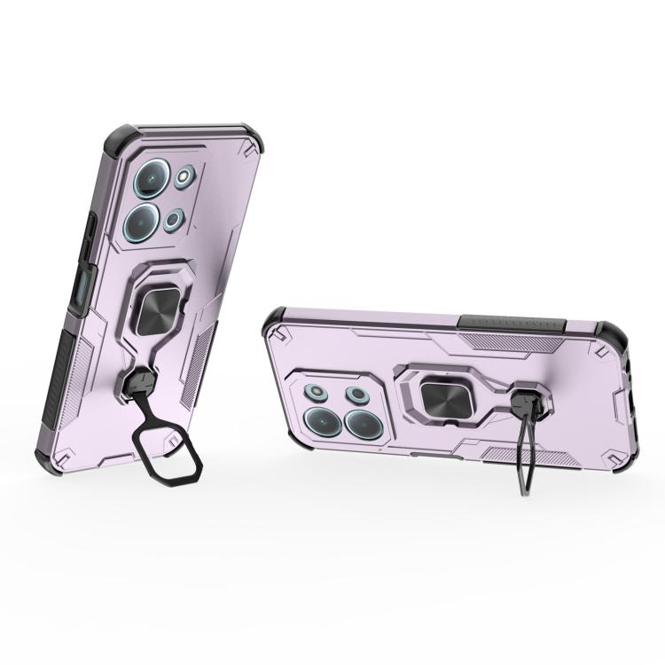 For Redmi 15C 5G / 4G EU 173mm Metal Kickstand TPU Hybrid PC Phone Case