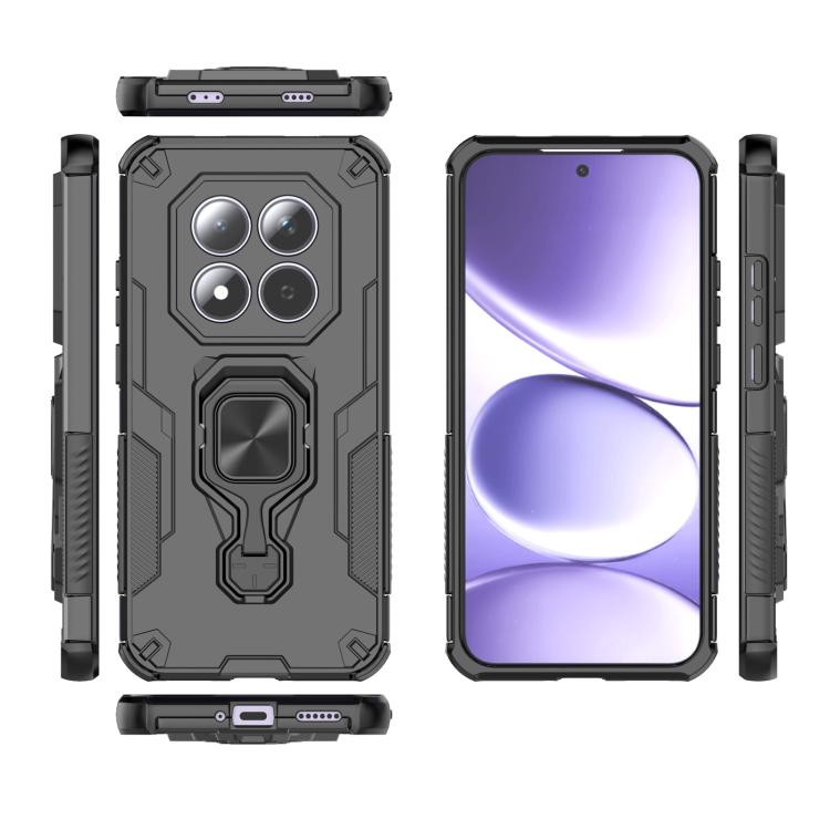 For Redmi Note 15 Pro 5G Global 163.6mm Metal Kickstand TPU Hybrid PC Phone Case