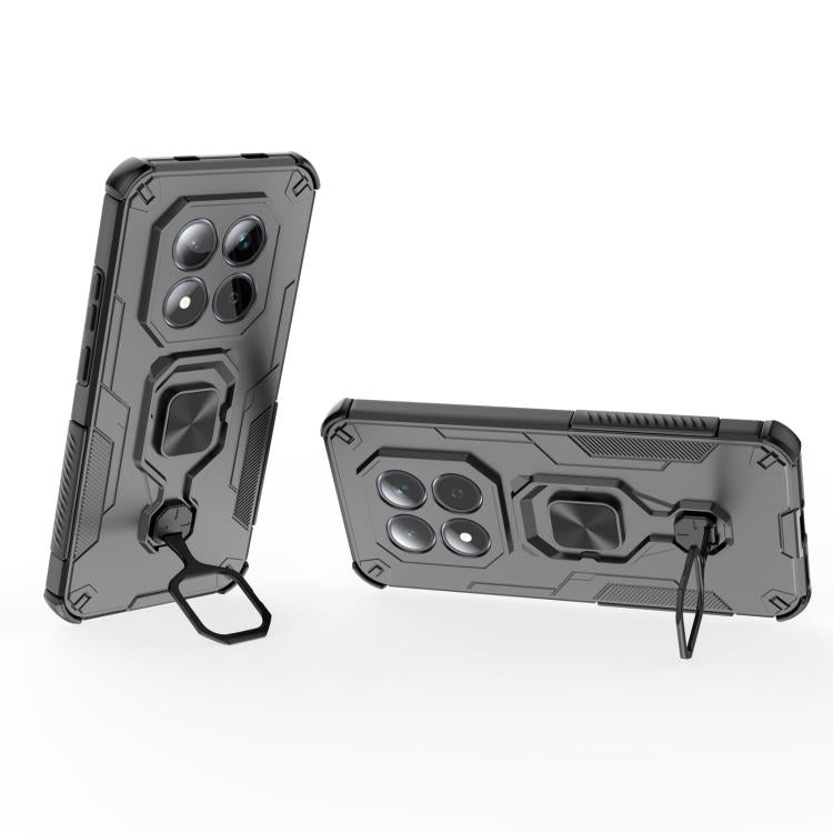 For Redmi Note 15 Pro 5G Global 163.6mm Metal Kickstand TPU Hybrid PC Phone Case