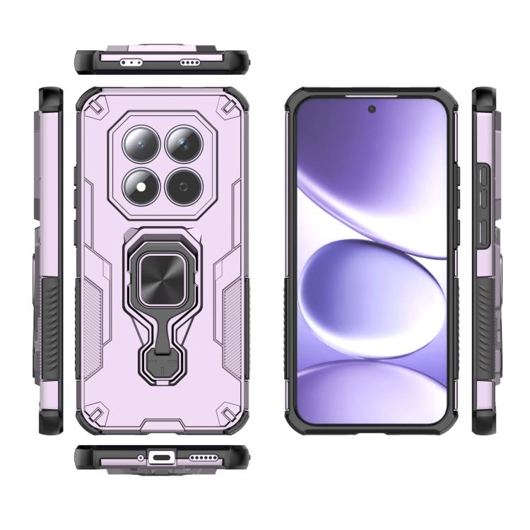For Redmi Note 15 Pro 5G Global 163.6mm Metal Kickstand TPU Hybrid PC Phone Case
