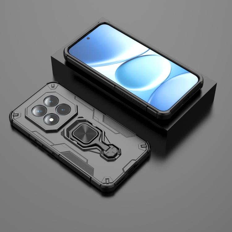 For Redmi Note 15 Pro+ 5G 163.3mm Metal Kickstand TPU Hybrid PC Phone Case