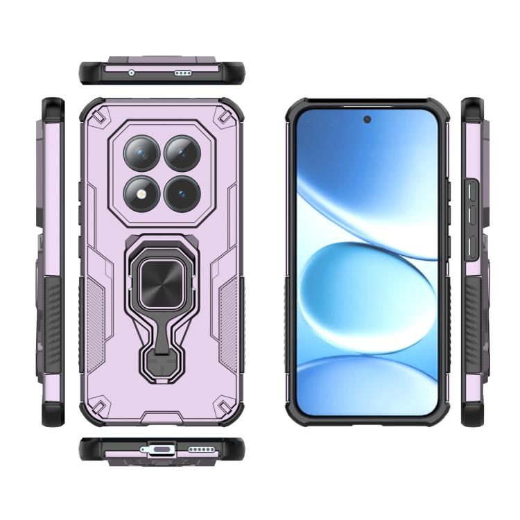 For Redmi Note 15 Pro+ 5G 163.3mm Metal Kickstand TPU Hybrid PC Phone Case