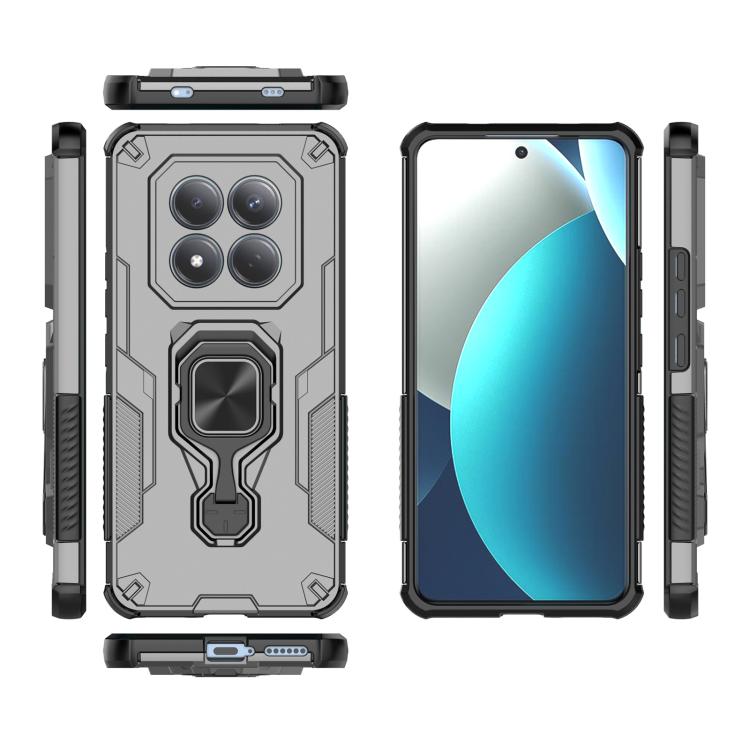 For Redmi Note 15 Pro 4G Global 163.2mm Metal Kickstand TPU Hybrid PC Phone Case