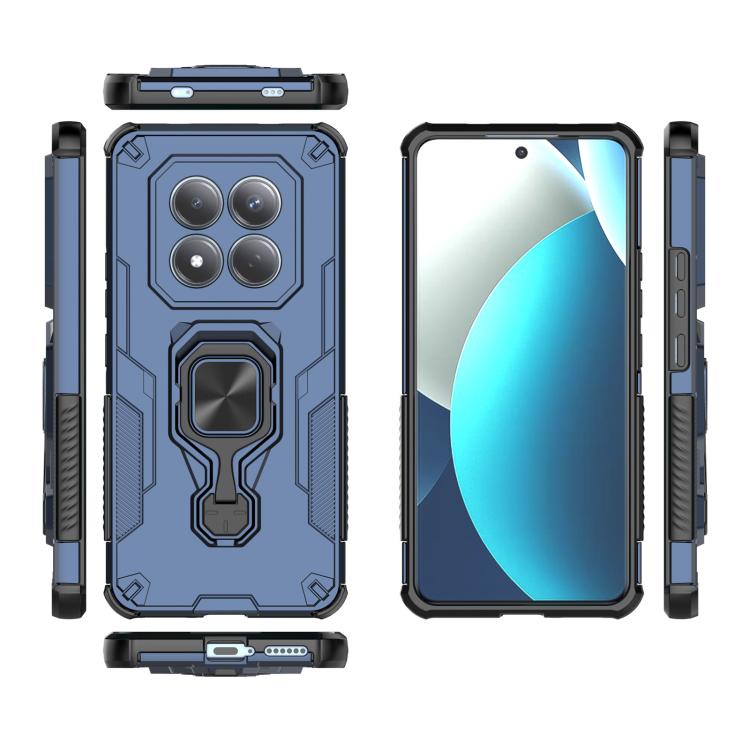 For Redmi Note 15 Pro 4G Global 163.2mm Metal Kickstand TPU Hybrid PC Phone Case