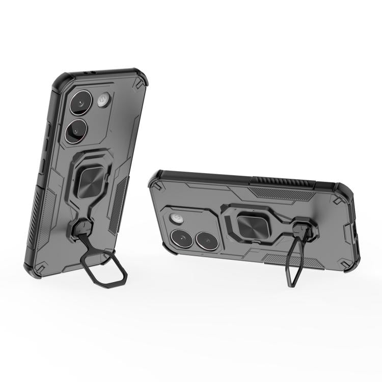 For Redmi Turbo 5 / Poco X8 Pro 5G Metal Kickstand TPU Hybrid PC Phone Case