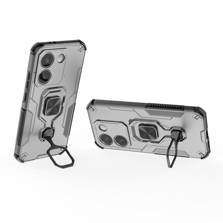 For Redmi Turbo 5 / Poco X8 Pro 5G Metal Kickstand TPU Hybrid PC Phone Case