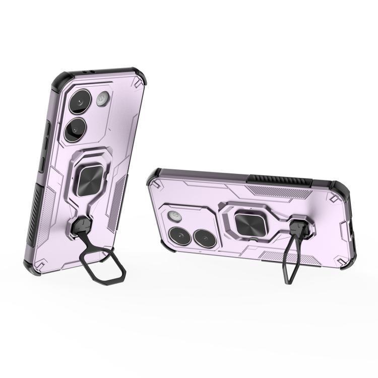 For Redmi Turbo 5 / Poco X8 Pro 5G Metal Kickstand TPU Hybrid PC Phone Case