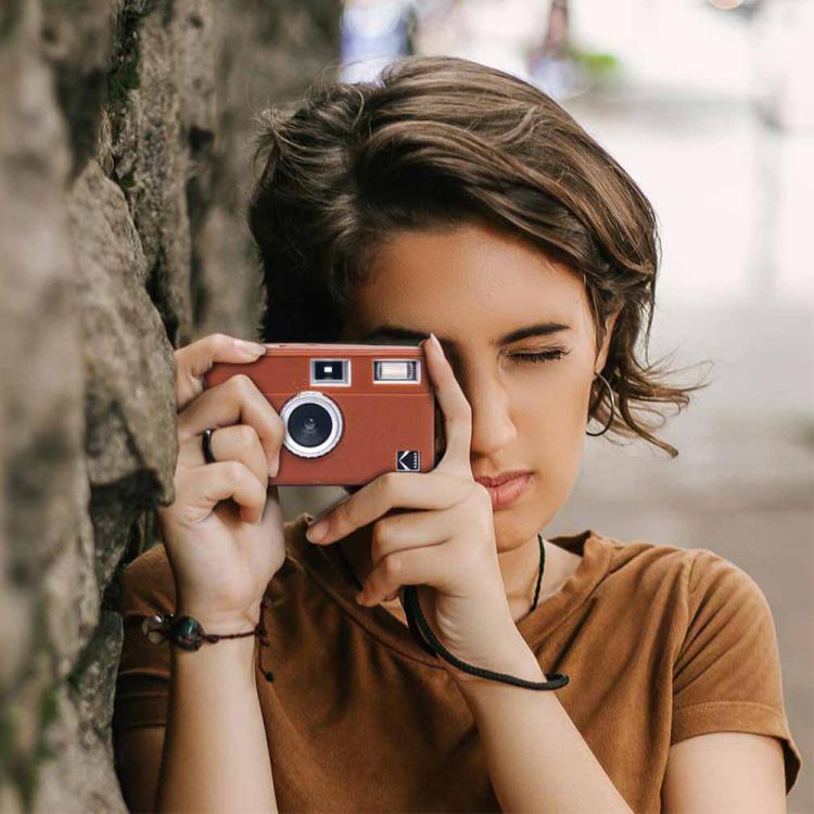For Kodak EKTAR H35 Litchi Texture Soft Silicone Protective Case