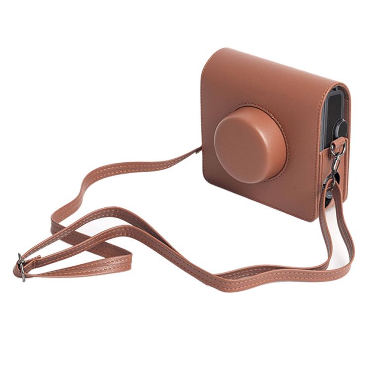 For FUJIFILM instax WIDE Evo Full Body Leather Camera Case Bag with Strap