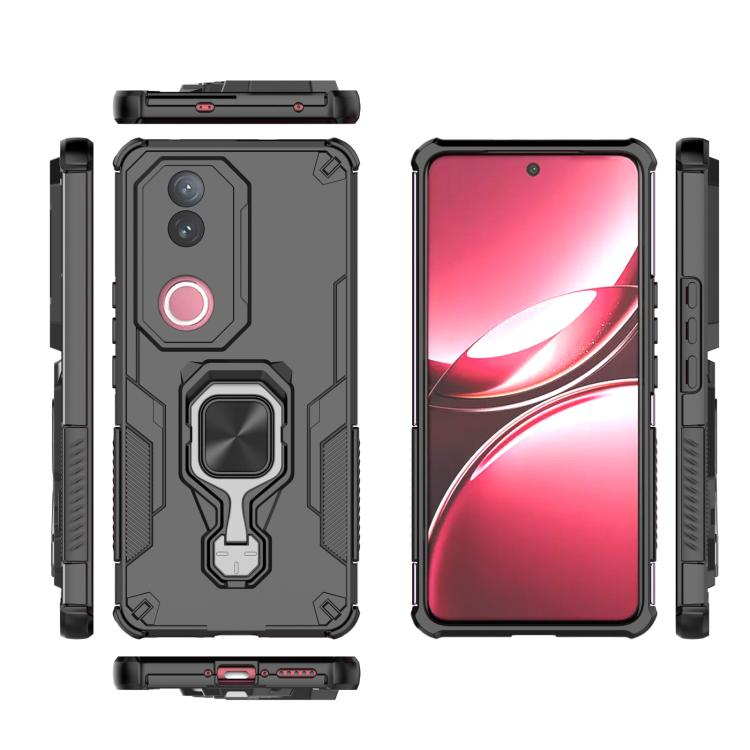 For vivo V50 Metal Kickstand TPU Hybrid PC Phone Case