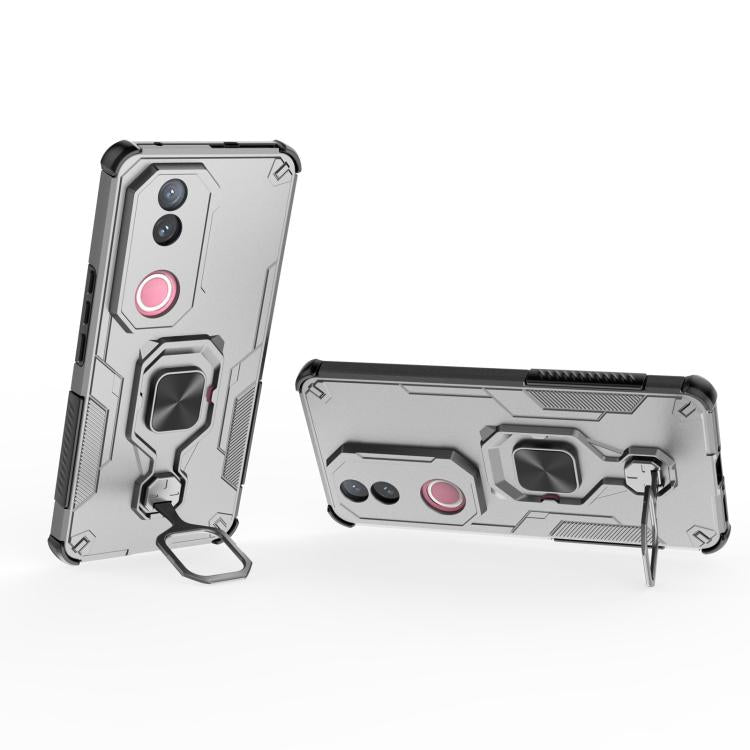 For vivo V50 Metal Kickstand TPU Hybrid PC Phone Case