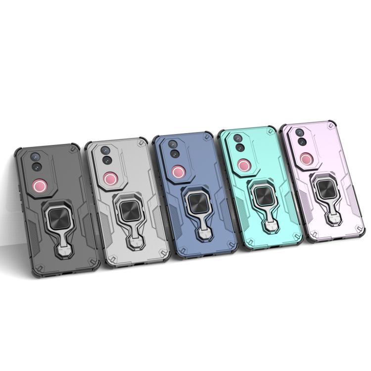 For vivo V50 Metal Kickstand TPU Hybrid PC Phone Case