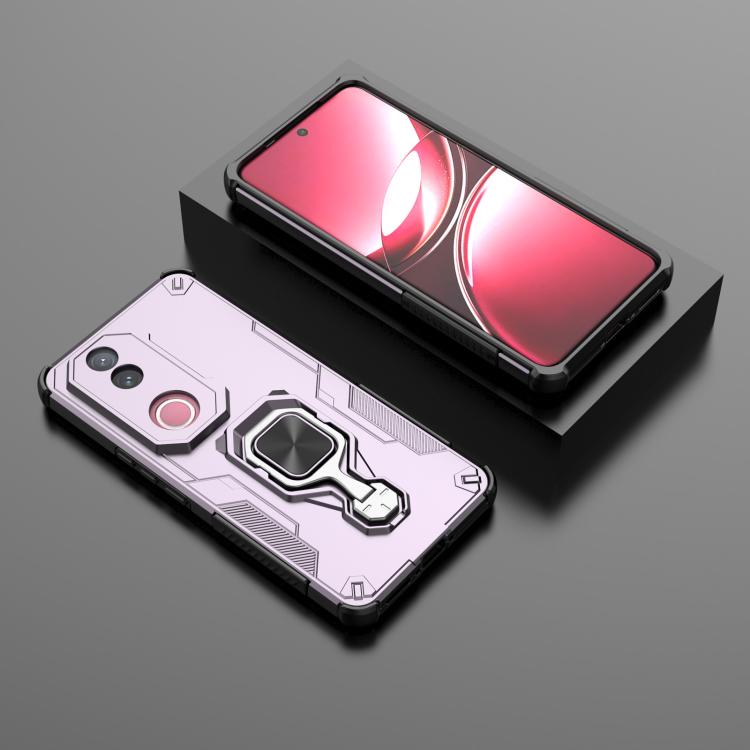 For vivo V50 Metal Kickstand TPU Hybrid PC Phone Case