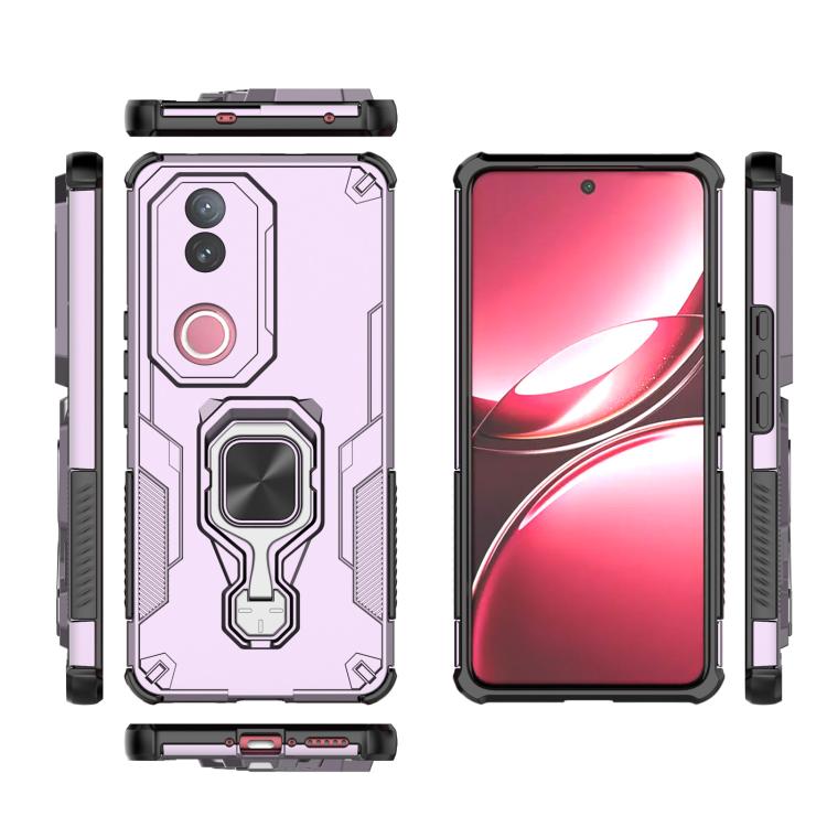 For vivo V50 Metal Kickstand TPU Hybrid PC Phone Case