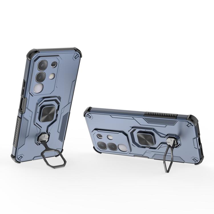 For vivo Y29 4G / T4x 5G Metal Kickstand TPU Hybrid PC Phone Case