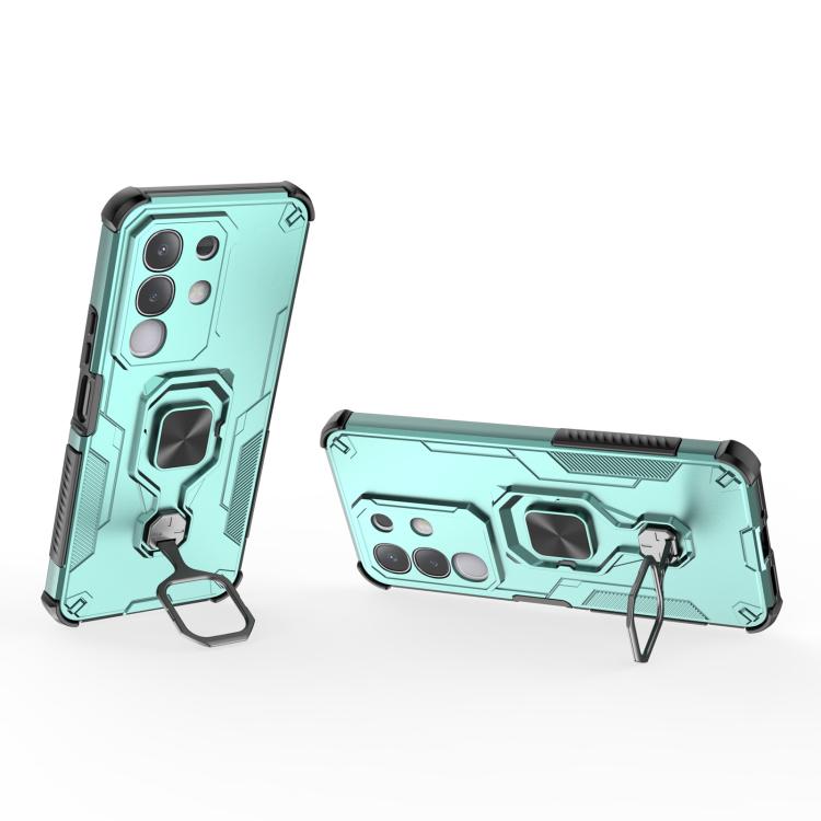For vivo Y29 4G / T4x 5G Metal Kickstand TPU Hybrid PC Phone Case