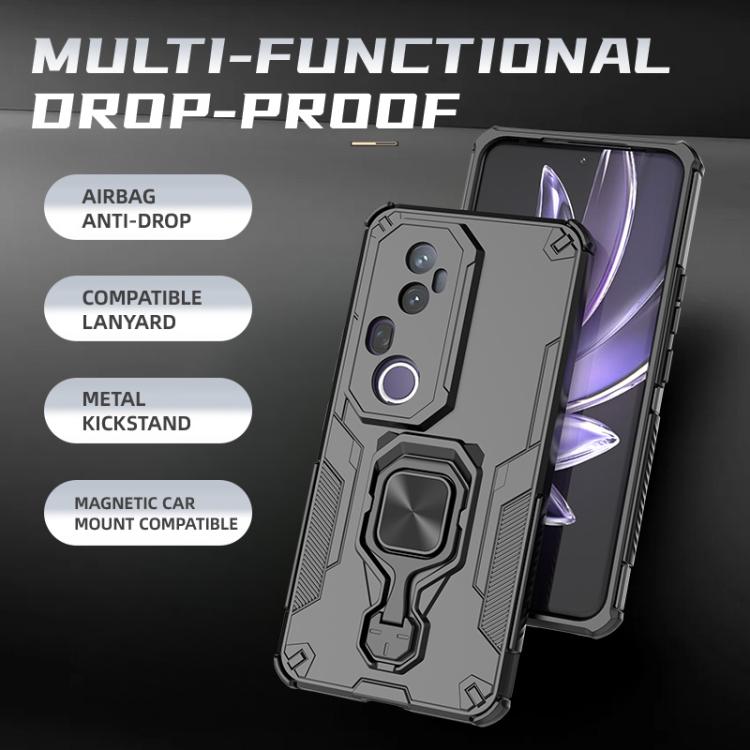 For vivo S20 Pro Metal Kickstand TPU Hybrid PC Phone Case