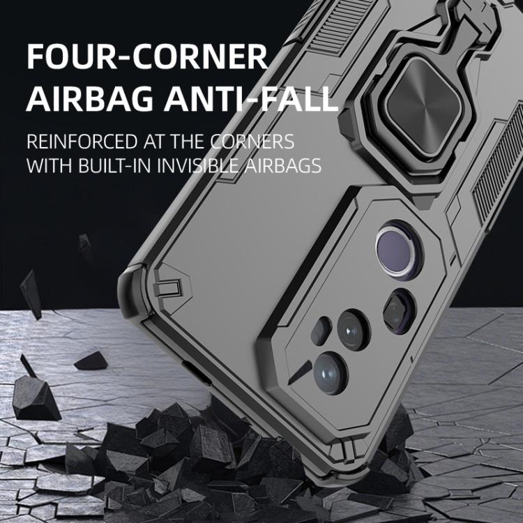 For vivo S20 Pro Metal Kickstand TPU Hybrid PC Phone Case