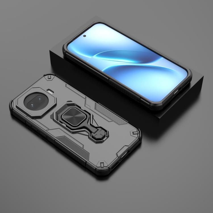 For vivo iQOO Z11 Turbo Metal Kickstand TPU Hybrid PC Phone Case