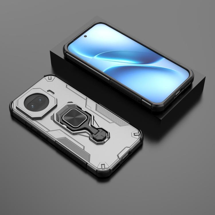 For vivo iQOO Z11 Turbo Metal Kickstand TPU Hybrid PC Phone Case