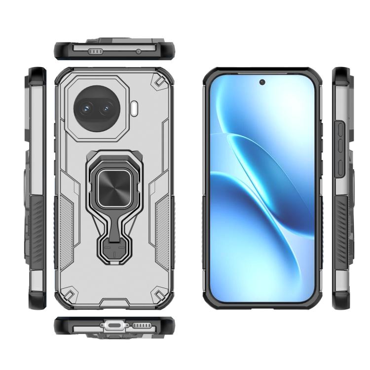 For vivo iQOO Z11 Turbo Metal Kickstand TPU Hybrid PC Phone Case