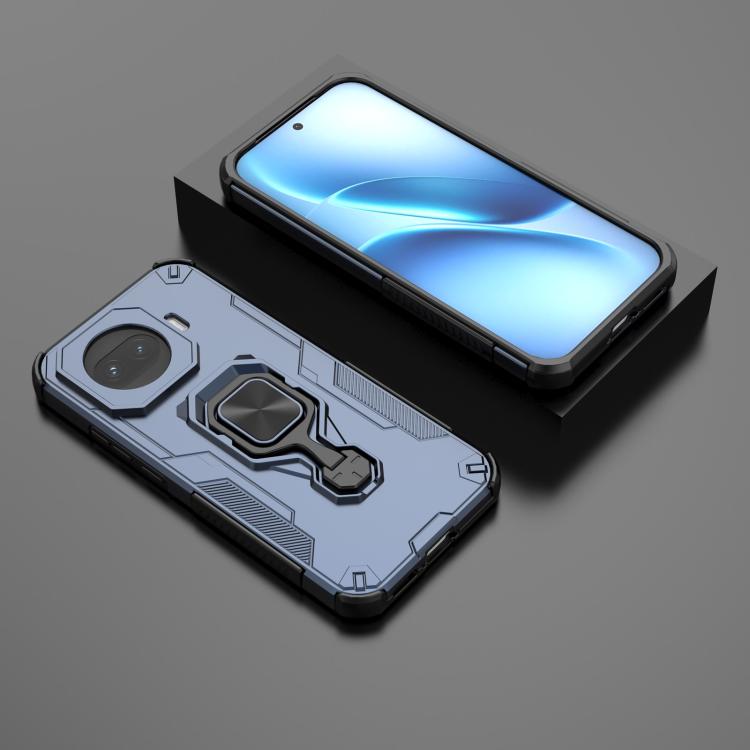 For vivo iQOO Z11 Turbo Metal Kickstand TPU Hybrid PC Phone Case