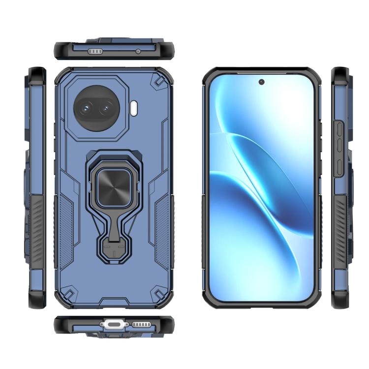 For vivo iQOO Z11 Turbo Metal Kickstand TPU Hybrid PC Phone Case