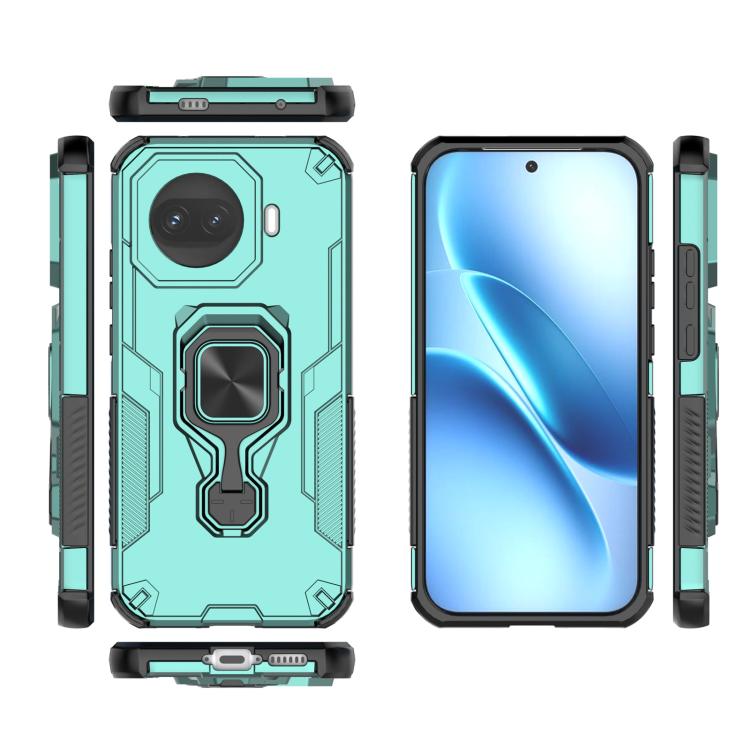 For vivo iQOO Z11 Turbo Metal Kickstand TPU Hybrid PC Phone Case