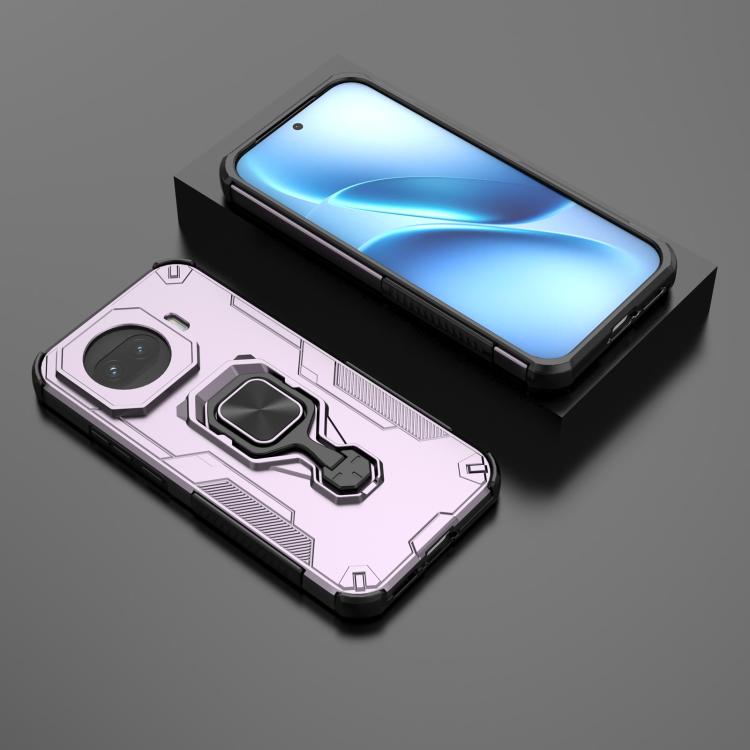 For vivo iQOO Z11 Turbo Metal Kickstand TPU Hybrid PC Phone Case